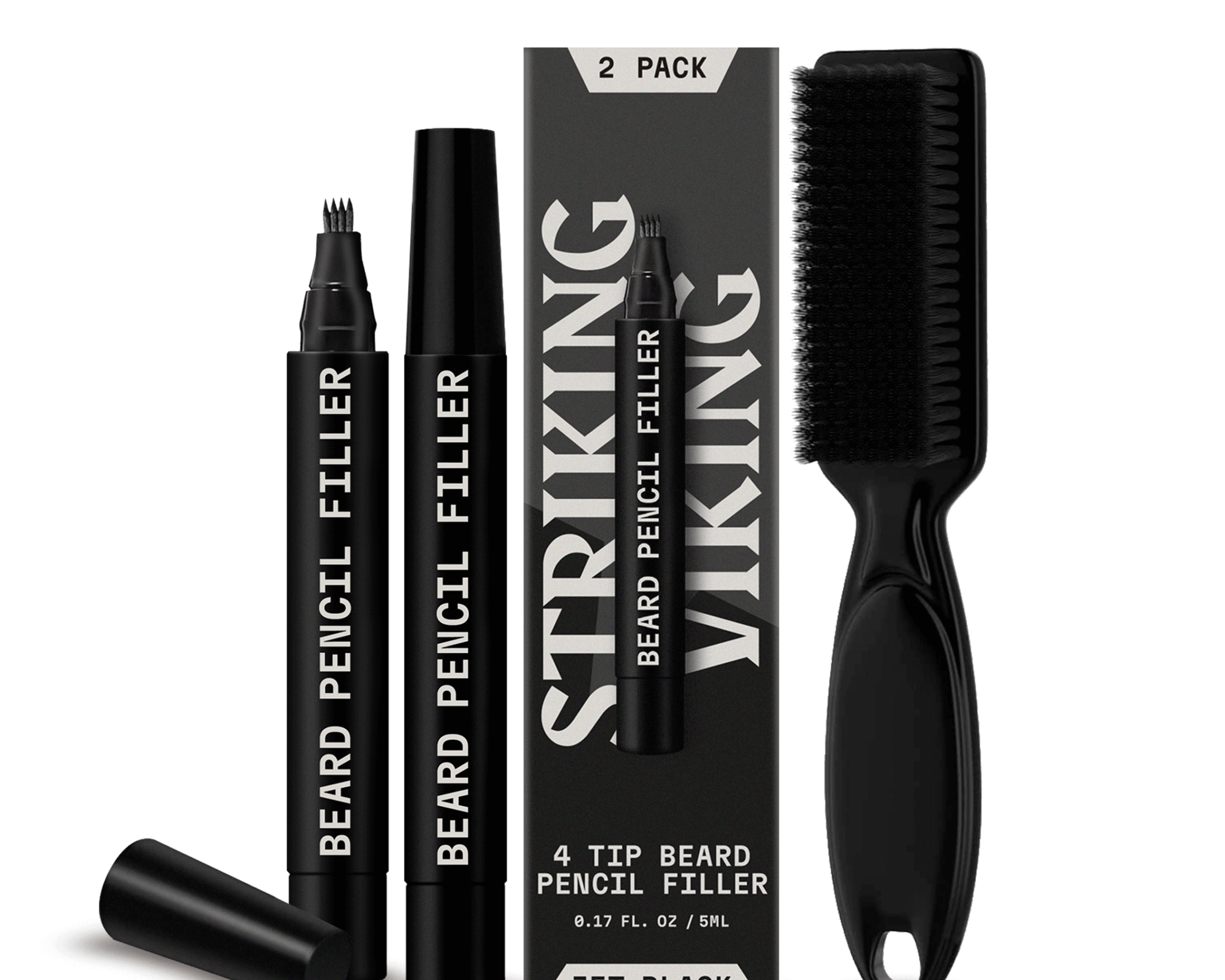 Striking Viking beard filler pen used to fill in a patchy beard and cover gaps