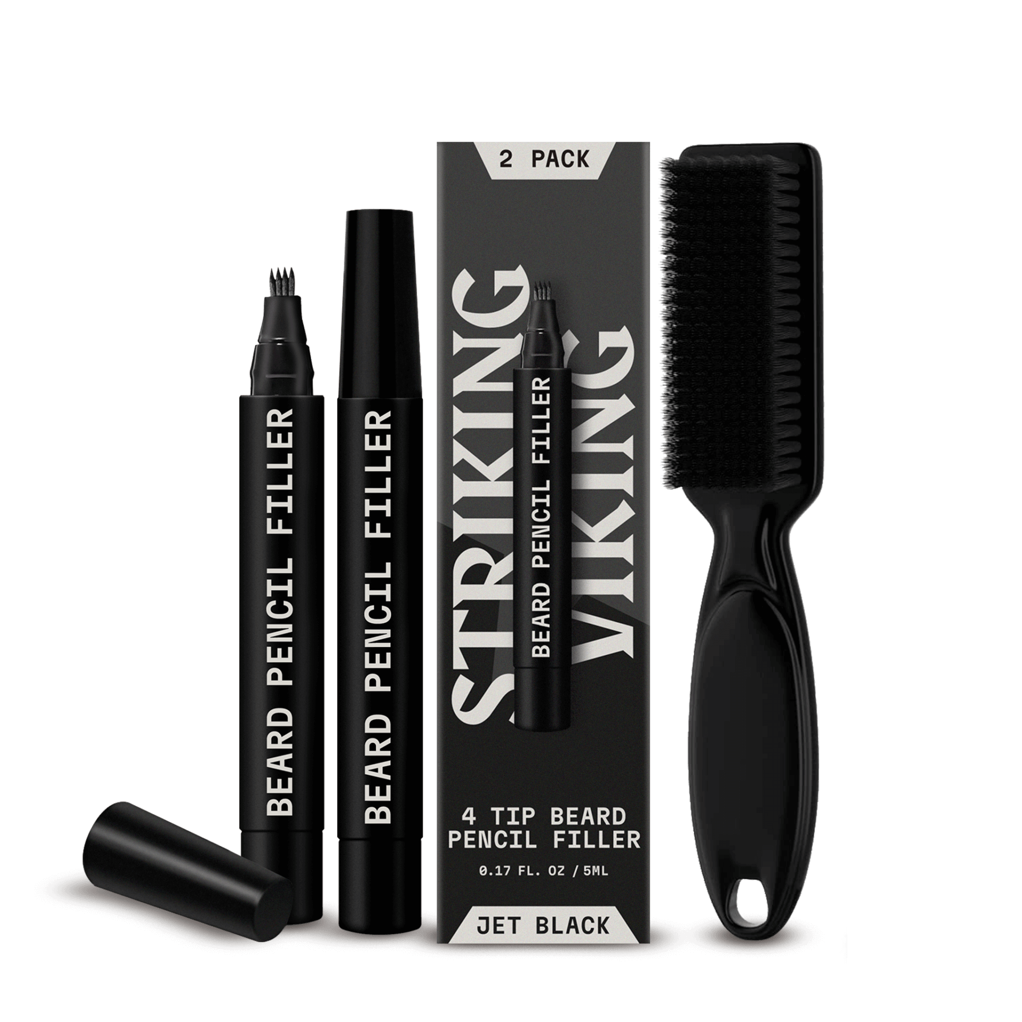 Striking Viking beard filler pen used to fill in a patchy beard and cover gaps