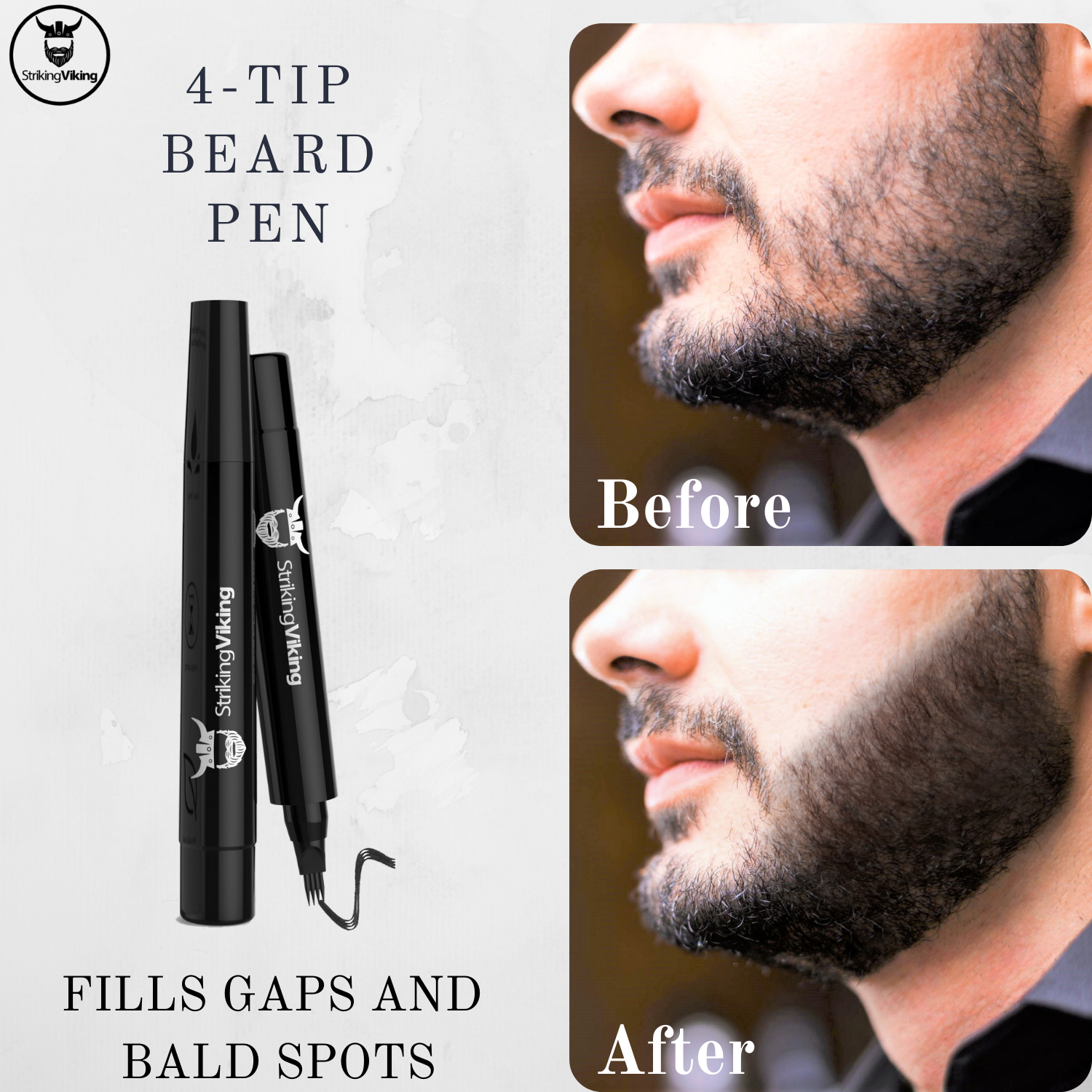 beard filler pencil fills gaps and bald spots
