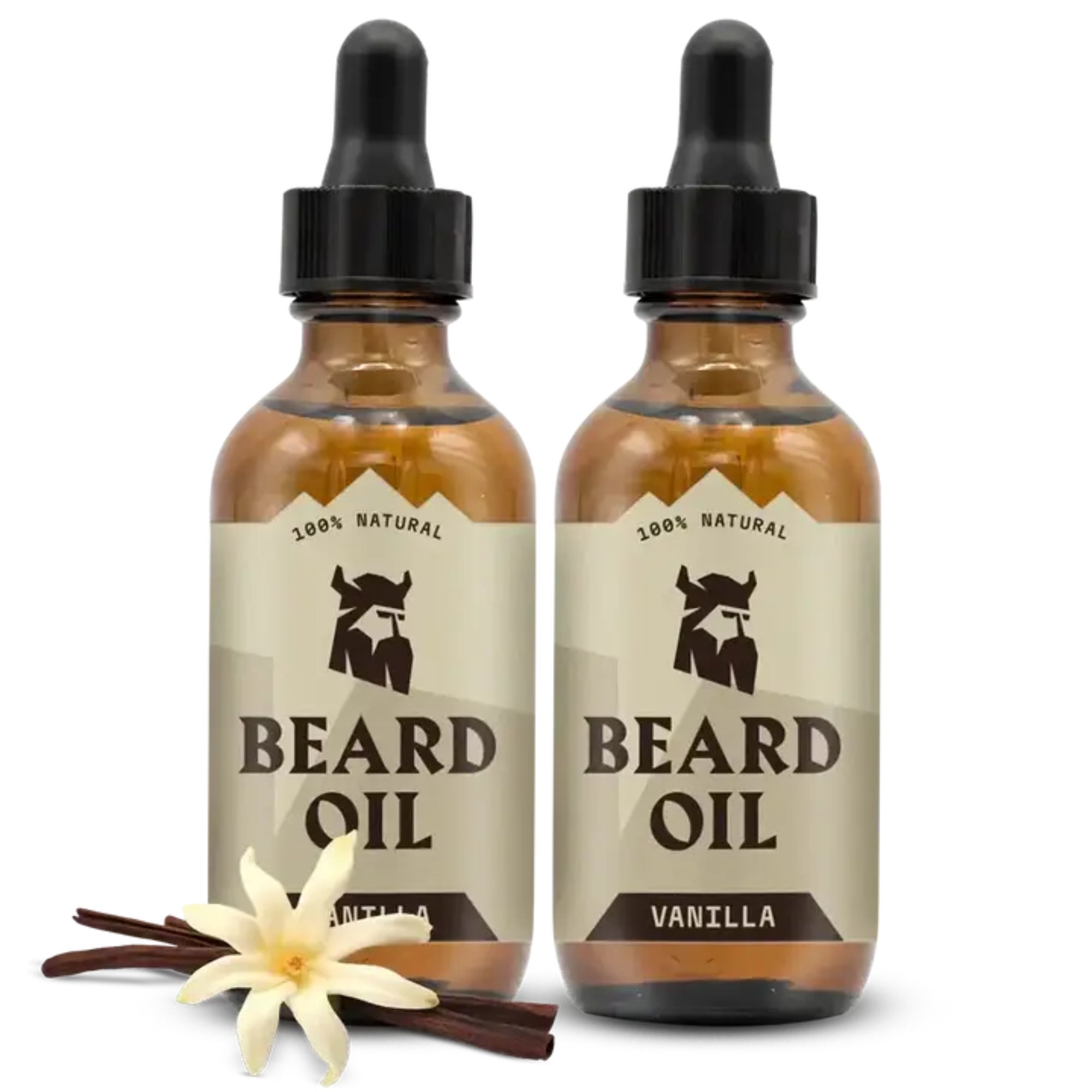 Striking Viking Vanilla Beard Oil with Natural Organic Oils for Soft Healthy Beard Care