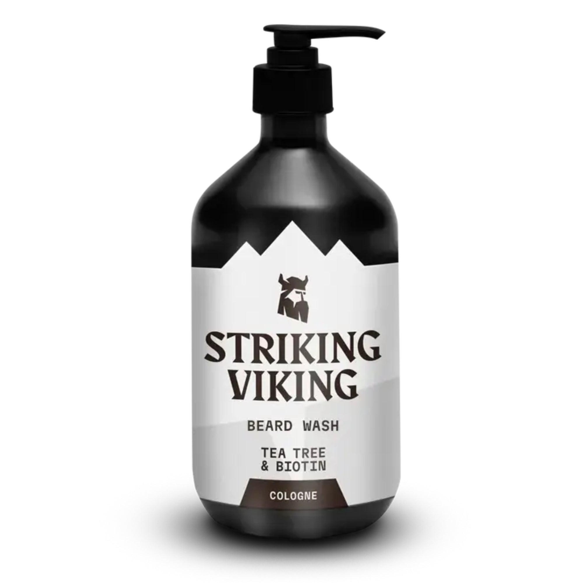 Striking Viking Tea Tree & Biotin Beard Wash Cologne for Clean Fresh Healthy Beard Care