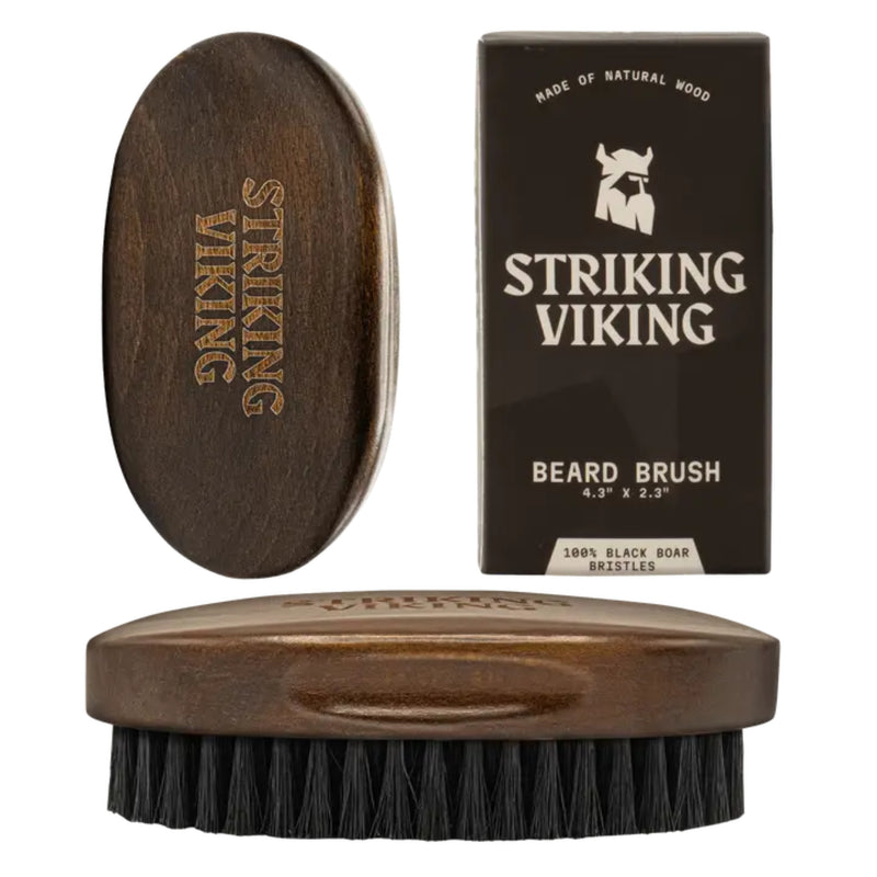 Cepillo para Barba de Pelo de Jabalí para Hombres - Madera de Haya