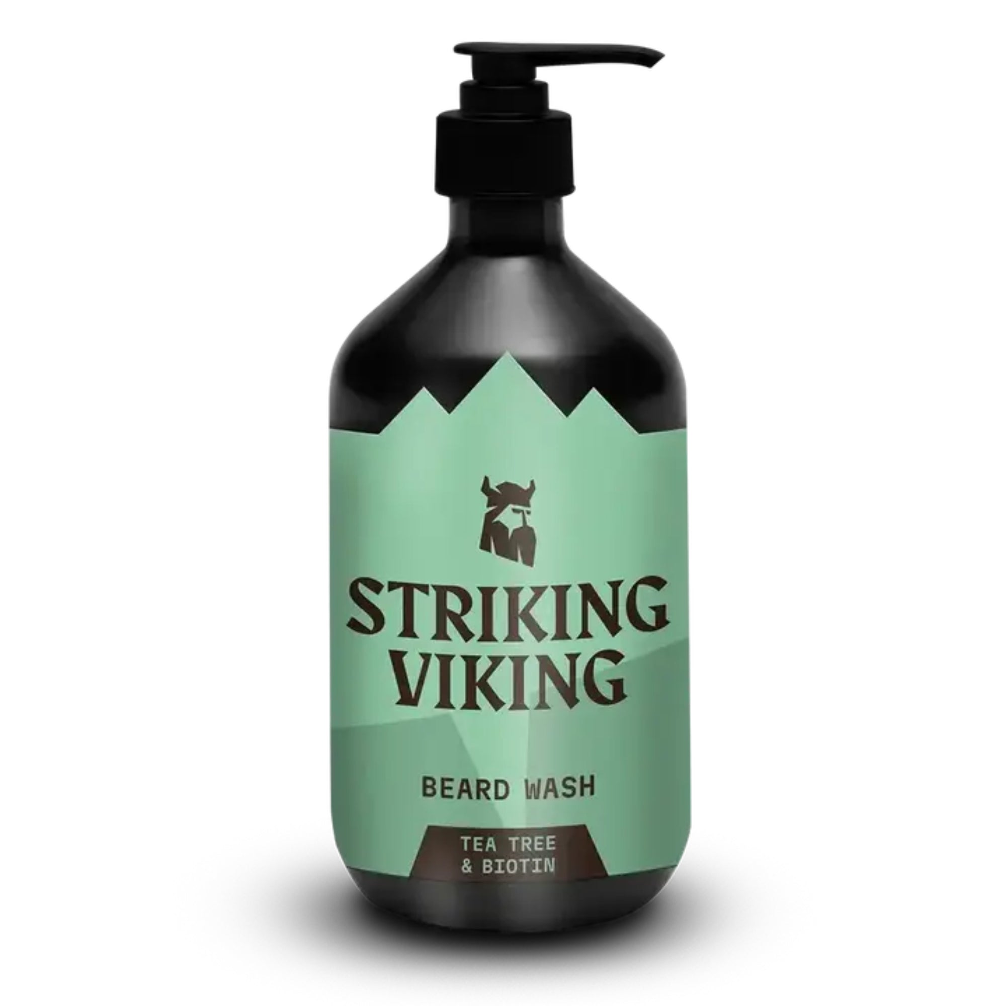 Striking Viking Tea Tree & Biotin Beard Shampoo for Clean Healthy Soft Beard Care for Men