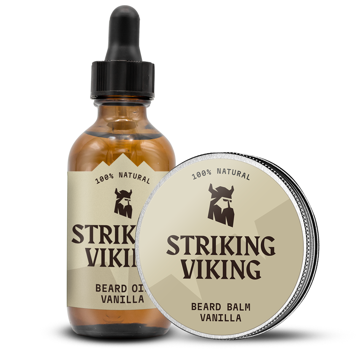 Beard Oil and Balm - Vanilla for healthy, moisturized styling with natural ingredients.
