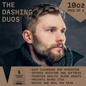 Striking Viking Sandalwood Beard Shampoo & Conditioner Set – Hydrating Beard Care for Men