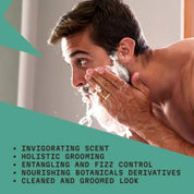 Striking Viking Beard Shampoo with Natural Peppermint & Eucalyptus for Refreshing Beard Care