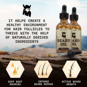 Striking Viking Vanilla Beard Oil with Natural Organic Oils for Soft Healthy Beard Care