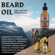 Striking Viking Sandalwood Beard Oil & Balm Kit for Soft Healthy Beard Care for Men