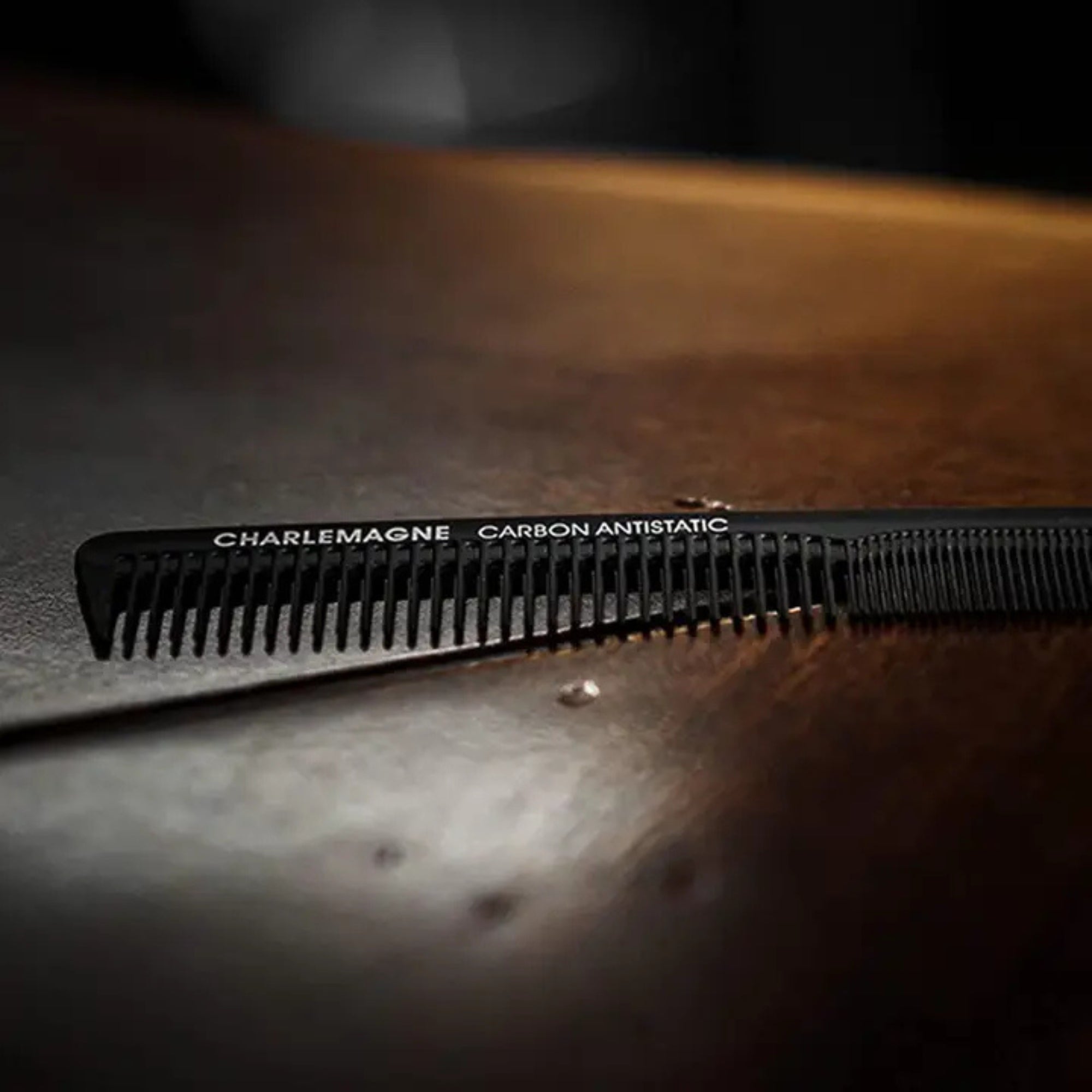 Charlemagne Carbon Hair Comb for Men – Professional Heat-Resistant Styling & Detangling Comb