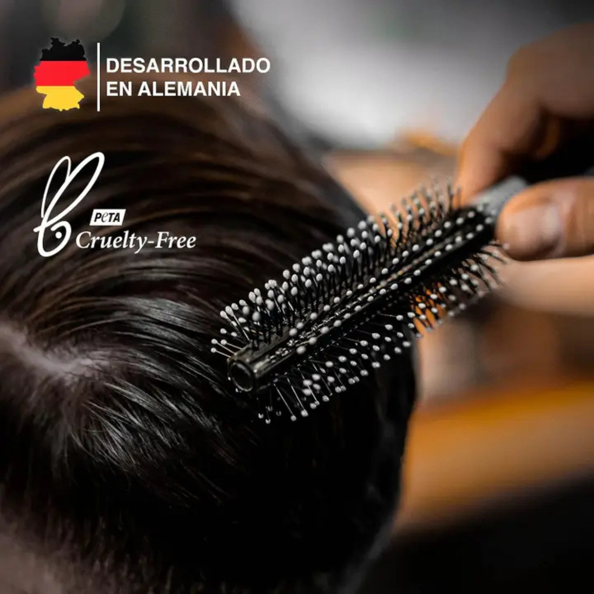 Charlemagne Round Hair Brush for Men – Professional Styling Brush for Volume & Blow Drying