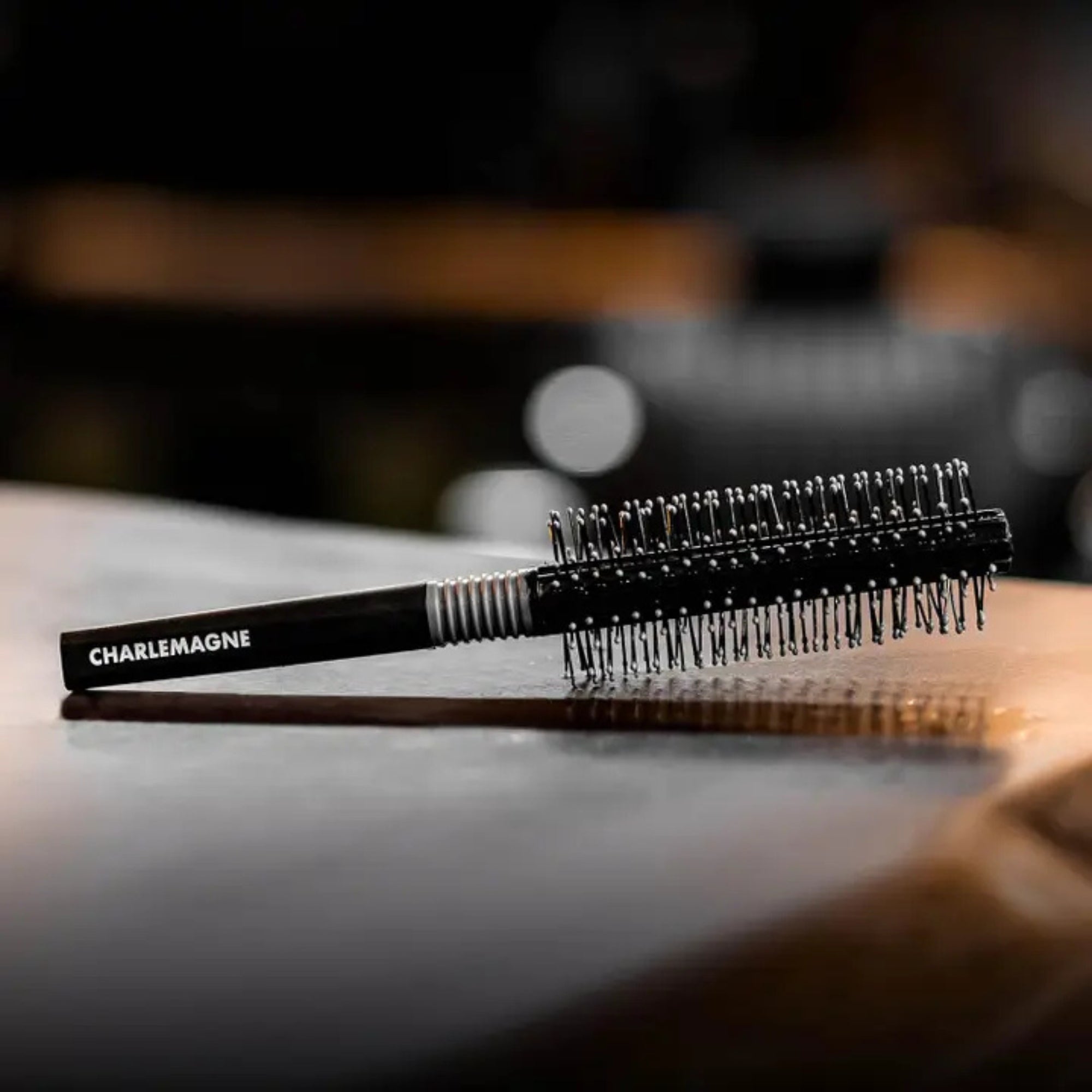 Charlemagne Round Hair Brush for Men – Professional Styling Brush for Volume & Blow Drying