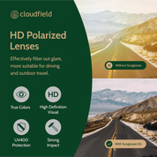 ocean blue lens sunglasses polarized