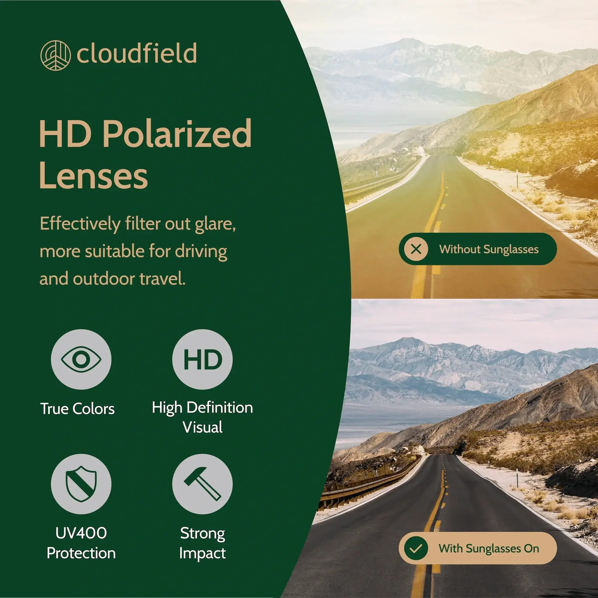 ocean blue lens sunglasses polarized