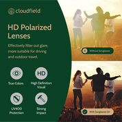 Cloudfield orange sunglasses polarized