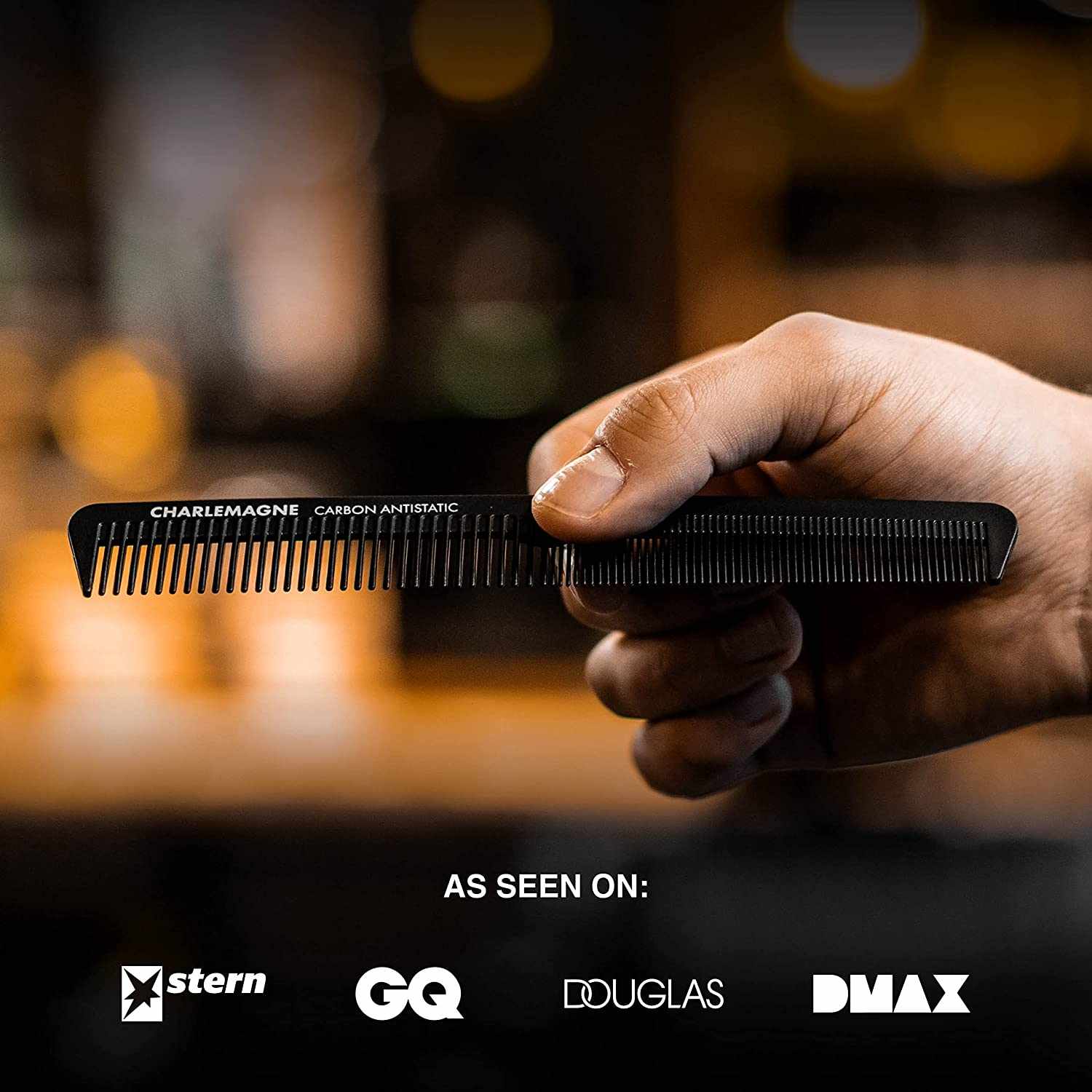 Hair Comb - Carbon Anti-Static - Black