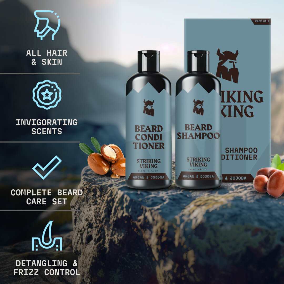 Beard Shampoo & Conditioner Cologne - Argan & Jojoba Oil