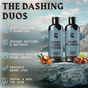 Beard Shampoo & Conditioner Cologne - Argan & Jojoba Oil