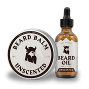 Beard Oil and Balm - Hydration & Styling Kit - Unscented