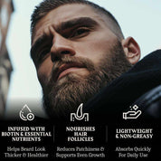 Beard Growth Oil Biotin for Men - Unscented