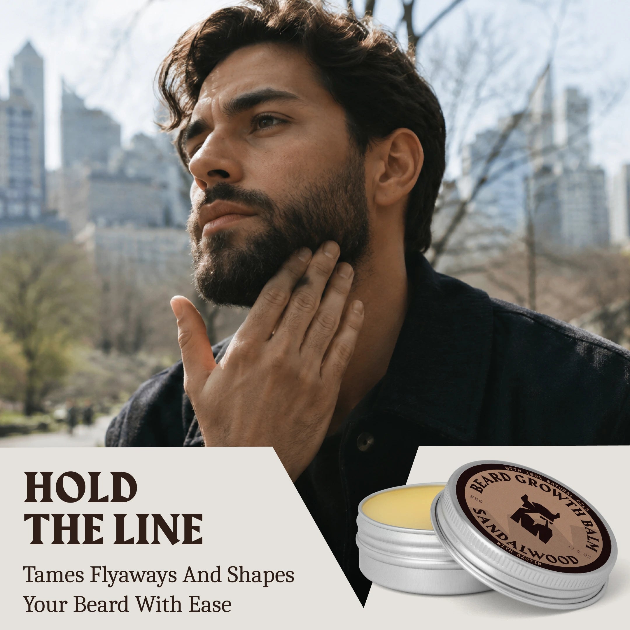 Beard Growth Balm with Biotin | Sandalwood
