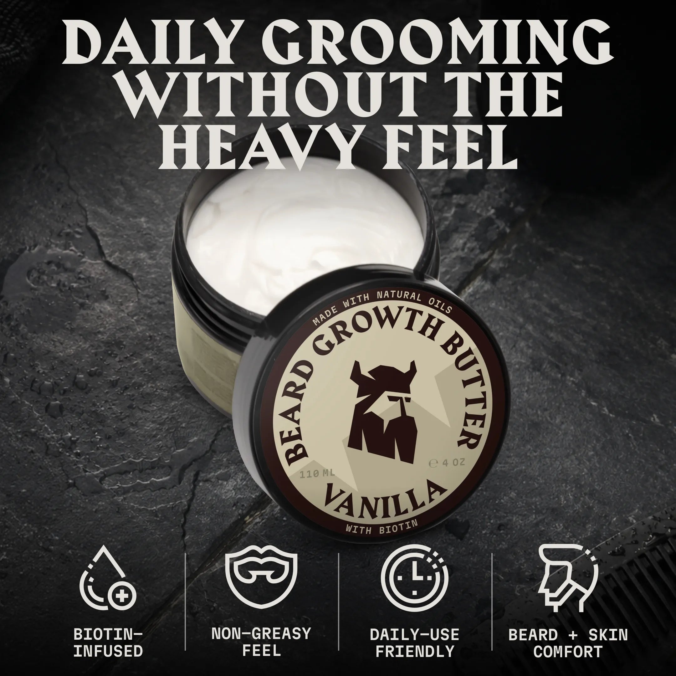 Beard Growth Butter with Biotin | Vanilla