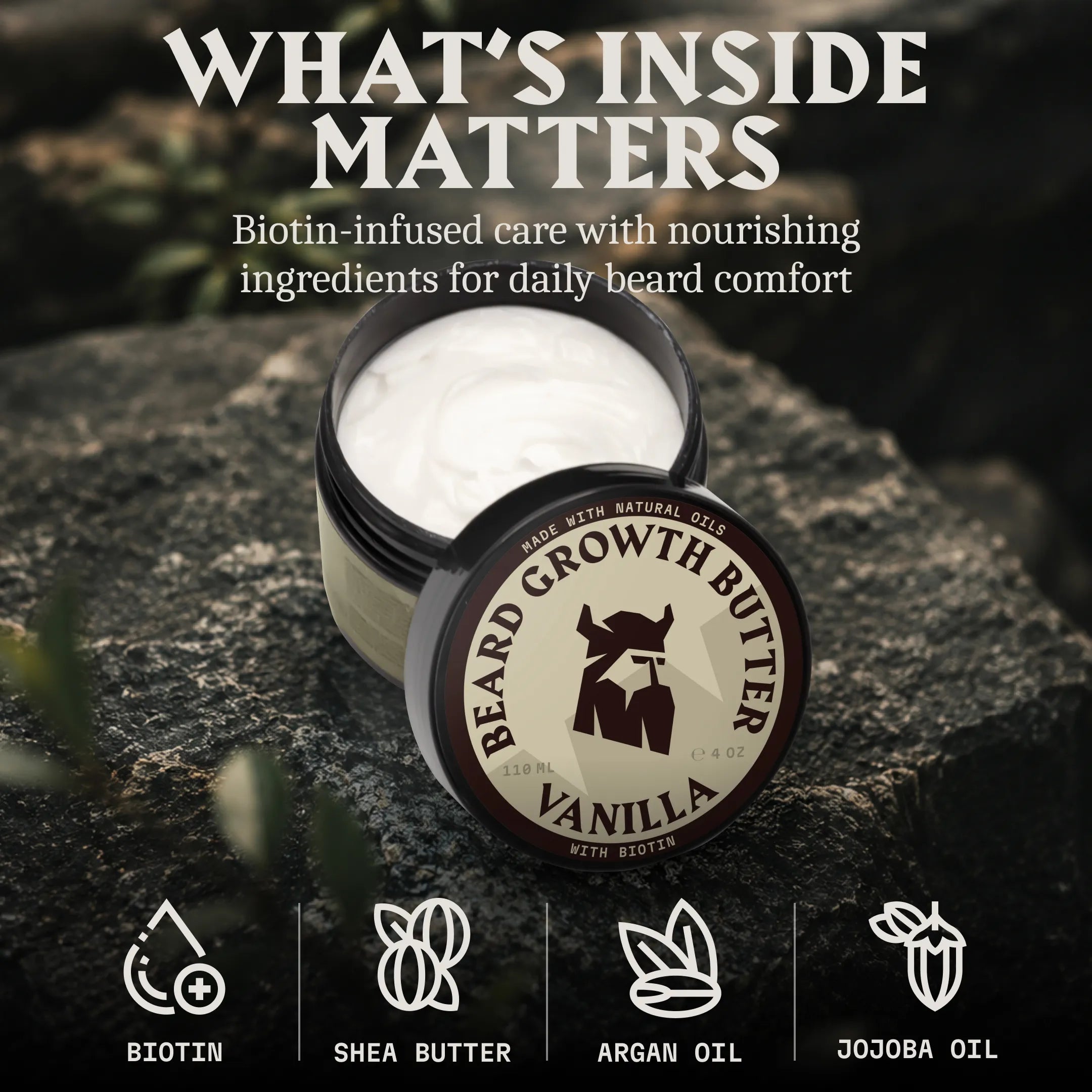 Beard Growth Butter with Biotin | Vanilla