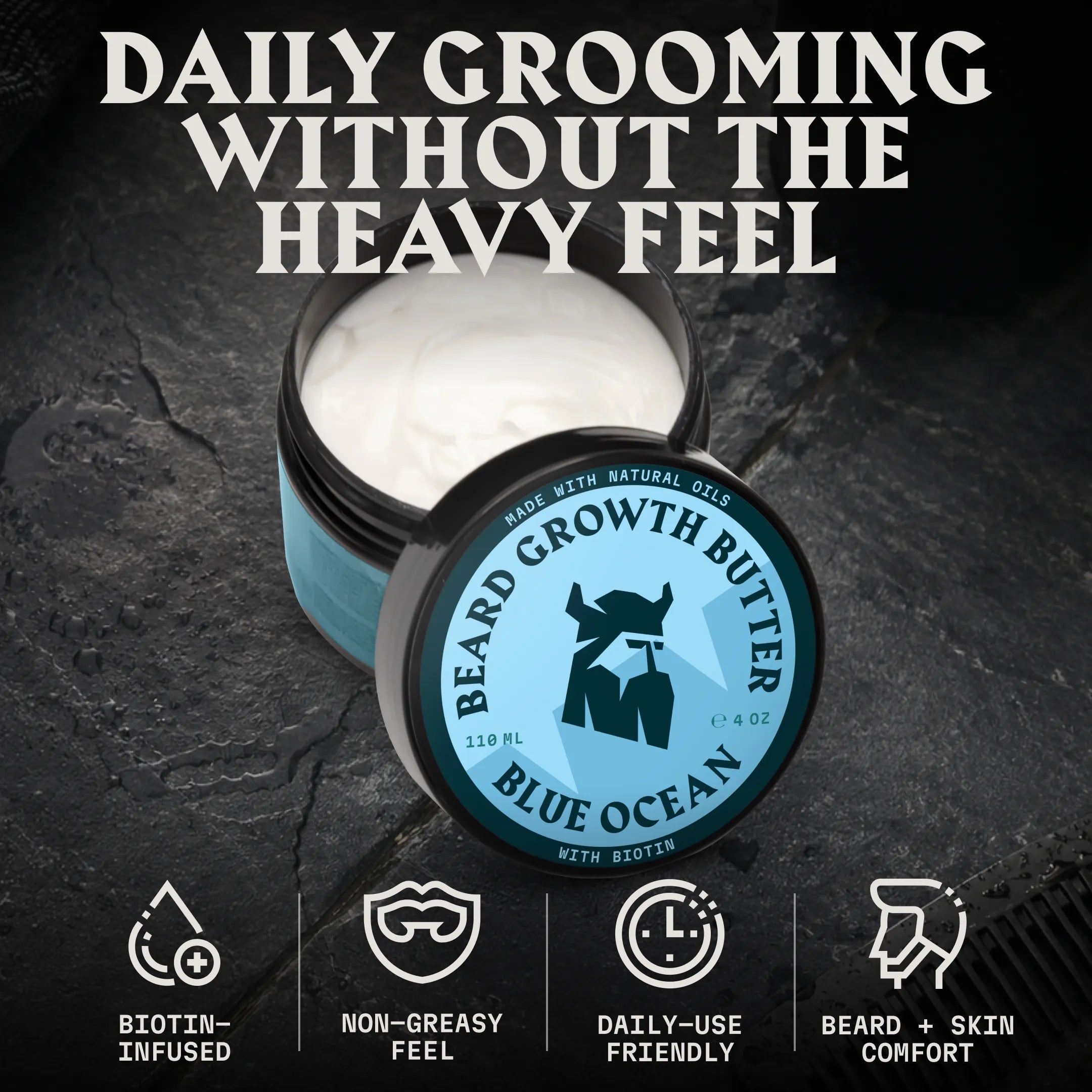 Beard Growth Butter with Biotin | Blue Ocean
