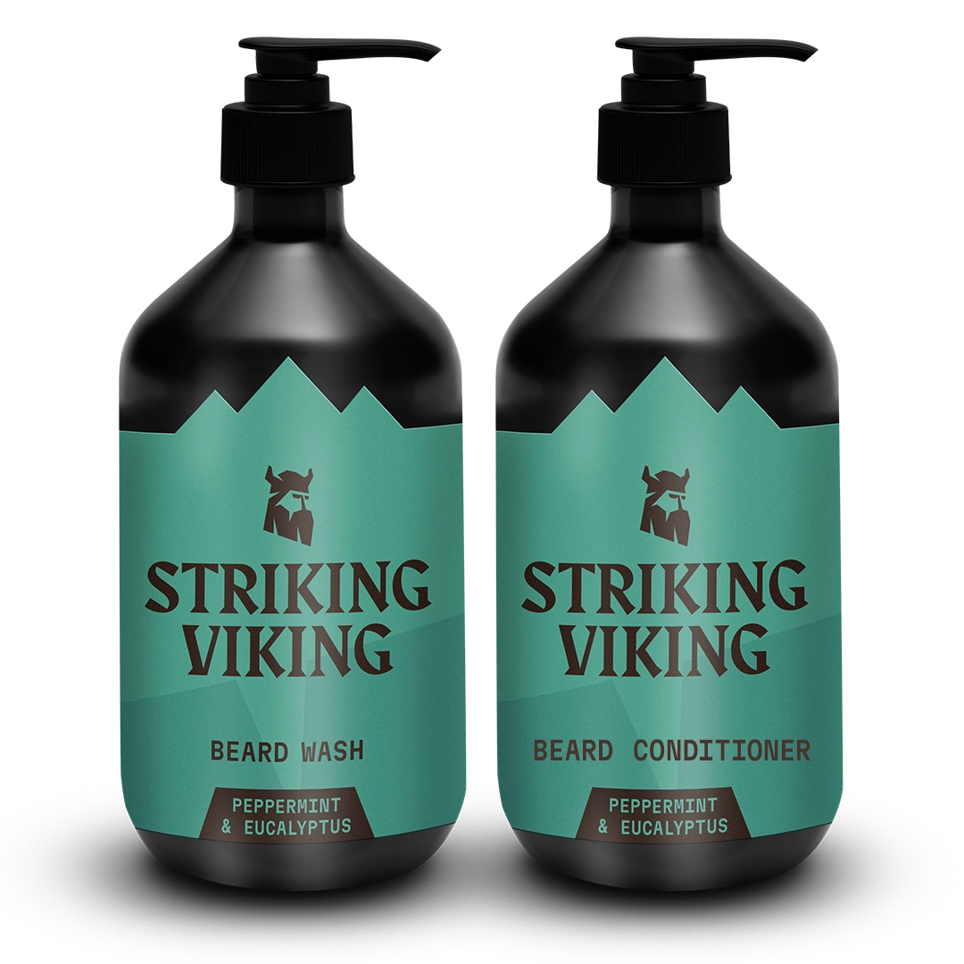 Beard Wash & Conditioner Set (Natural Peppermint & Eucalyptus)