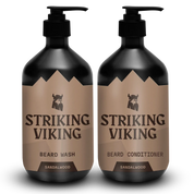 Beard Shampoo & Conditioner Set with Sandalwood fragrance by Striking Viking.