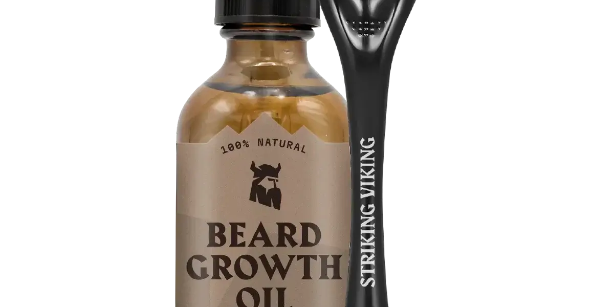 Beard Growth Kit with Sandalwood Oil and Roller for Thicker Beard