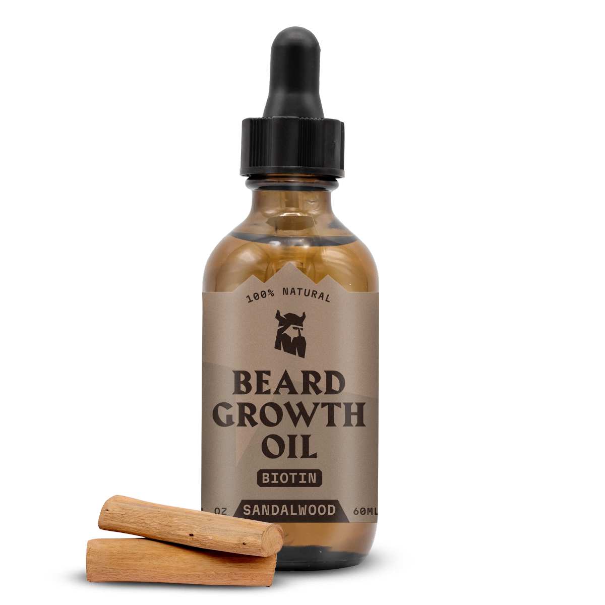 Beard Growth Oil Biotin Sandalwood Striking Viking