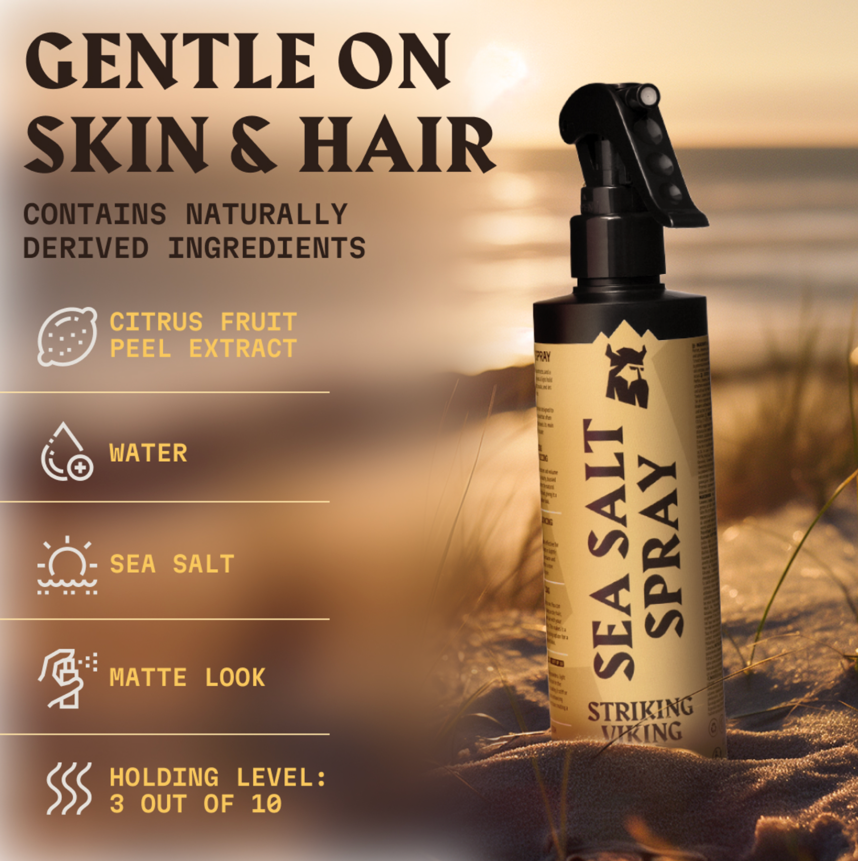 Striking Viking Sea Salt Spray for Men (Citrus)