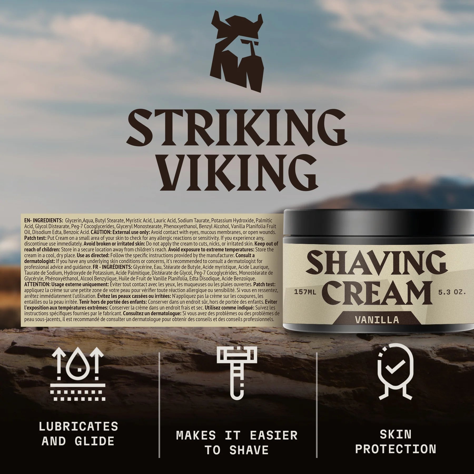 Shaving Cream for Men (Vanilla)
