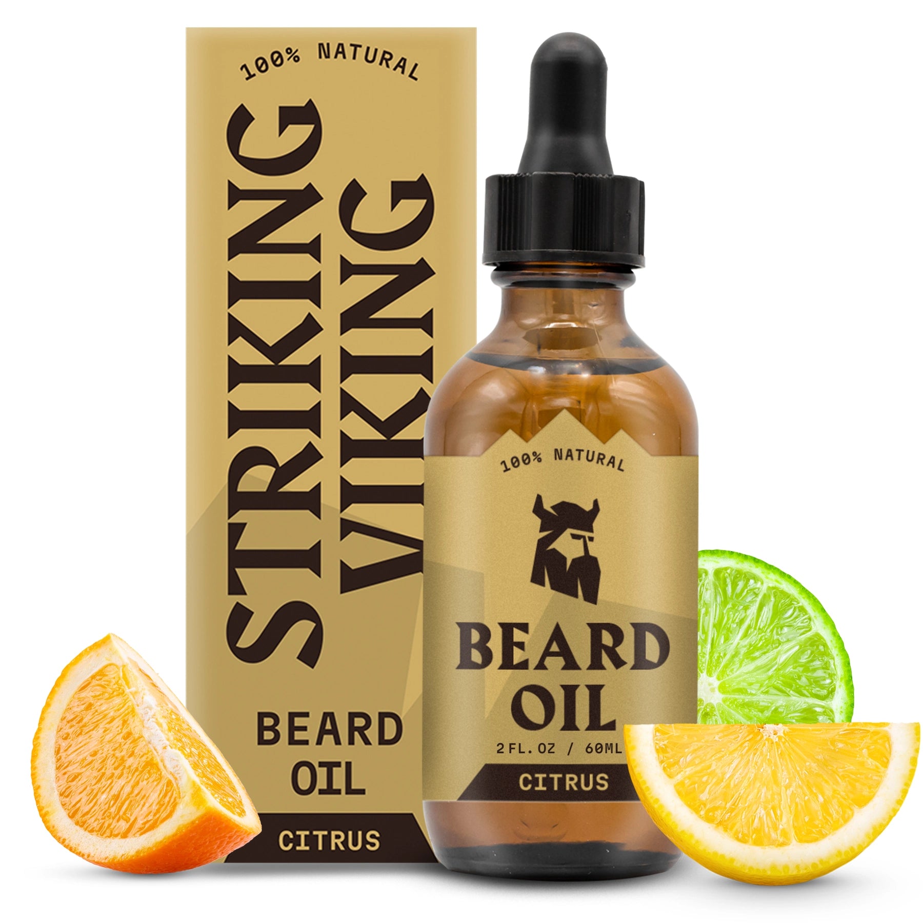 striking viking citrus beard oil for men