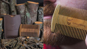 Sandalwood Wooden Beard Comb - Black | Striking Viking