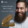 Folding Wooden Mens Comb
