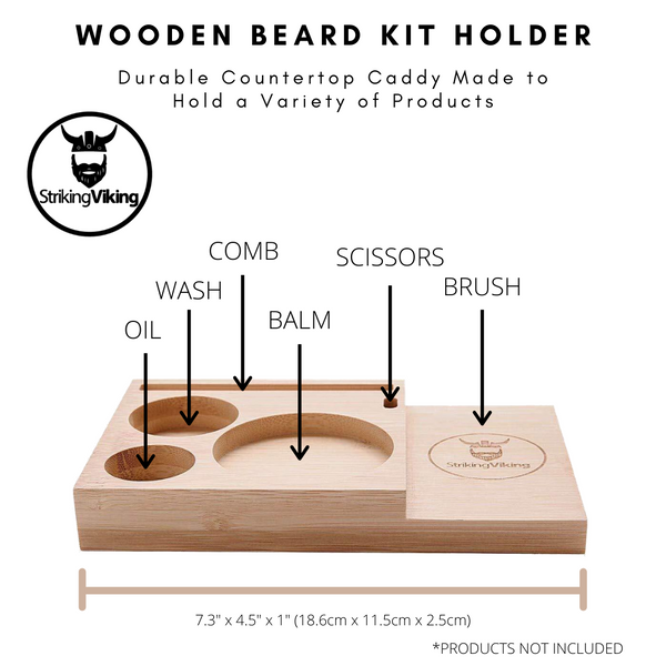 Wooden Beard Care Caddy