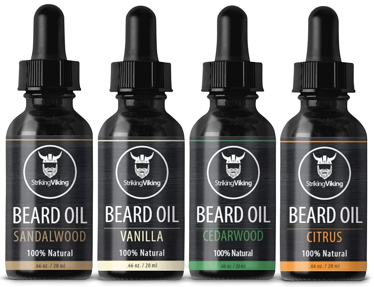 striking viking beard oil 4 pack