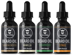 striking viking beard oil 4 pack