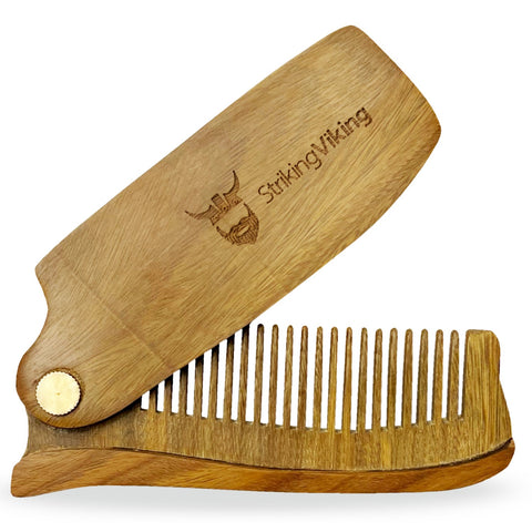 folding beard comb for men
